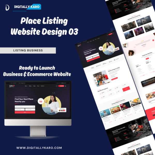 Place Listing Website Design 03