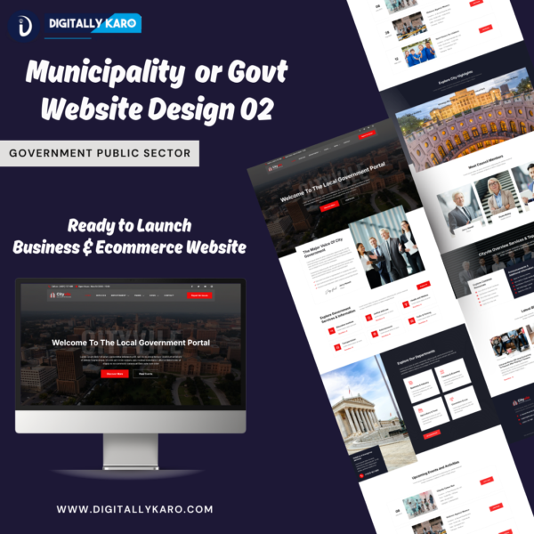 Municipality or Govt Website Design 02