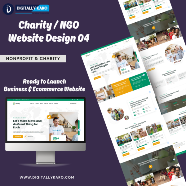 Charity / NGO Website Design 04