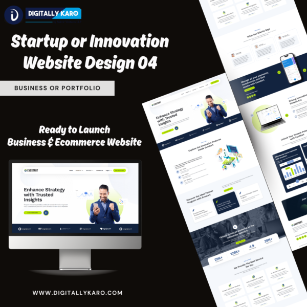 Startup or Innovation Website Design 04