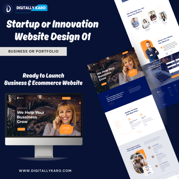 Startup or Innovation Website Design 01